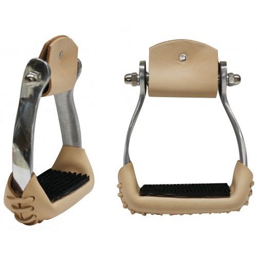 ALUMINUM STIRRUP WITH RUBBER PAD