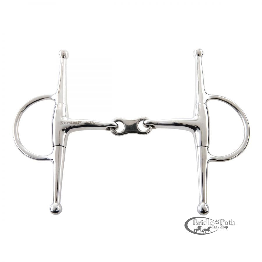 KORSTEEL FRENCH LINK FULL CHEEK EGGBUTT SNAFFLE BIT 5.5"