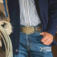 MONTANA SILVERSMITHS DUTTON RANCH ATTITUDE BELT BUCKLE