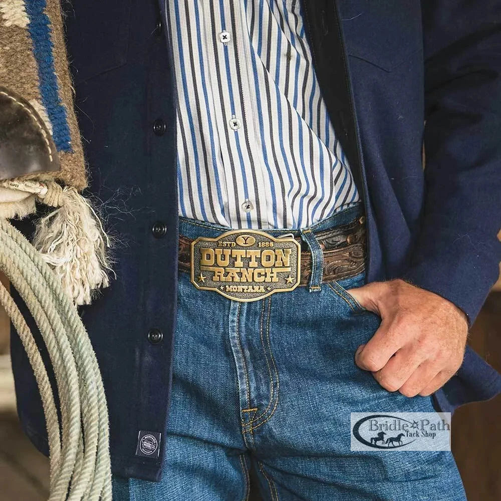 MONTANA SILVERSMITHS DUTTON RANCH ATTITUDE BELT BUCKLE