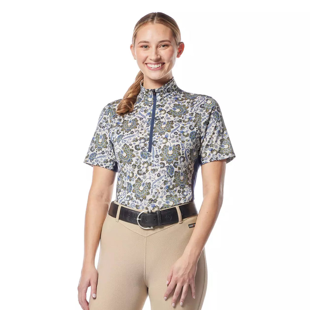 Haut D'Équitation Femme Kerrits - Manches Longues - Taille M - Noir (Marques Blanches)