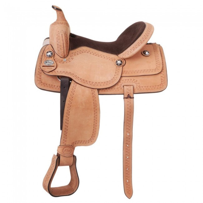 TOUGH 1 COWBOY ROUGH OUT SADDLE 15"