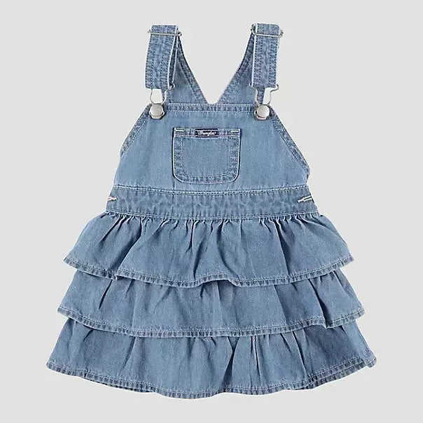 Baby girl denim ruffle skirt hotsell