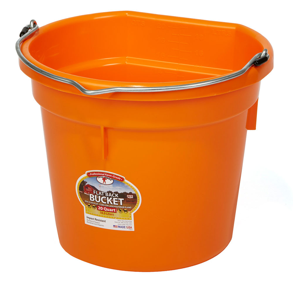 Flat Back Bucket 20 Quart
