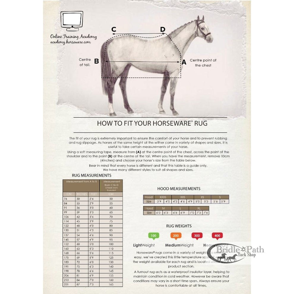 HORSEWARE MIO RAIN SHEET BLUE/RED