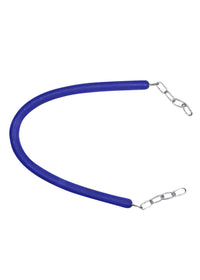 RUBBER STALL GUARD WITH CHAIN - BLUE