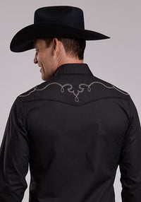 ROPER MENS SOLID BROADCLOTH - BLACK
