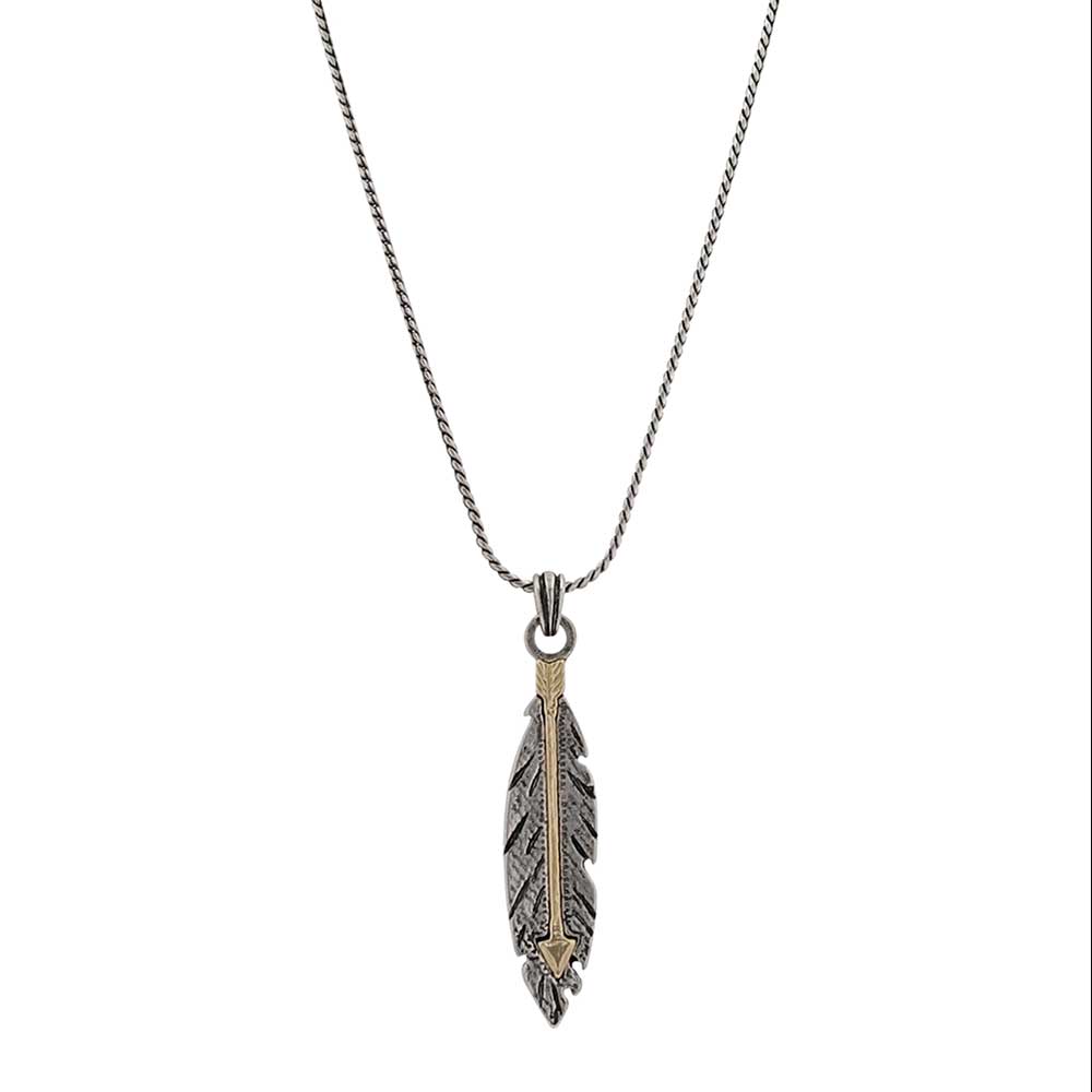 MONTANA ATTITUDE NECKLACE - FLY TRUE FEATHER