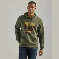 WRANGLER MENS FRONT ANIMAL LOGO HOODIE