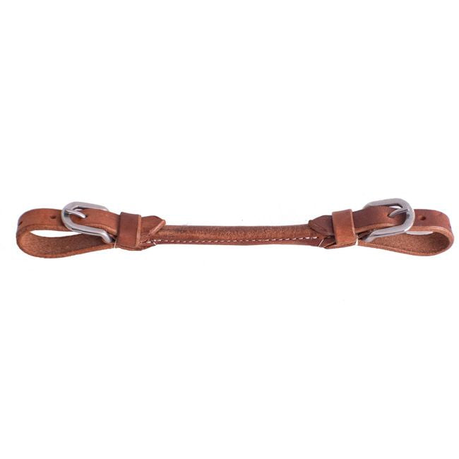 HARNESS LEATHER ROLLED CURB STRAP