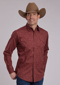 ROPER MENS STELLAR PAISLEY PRINT - RED