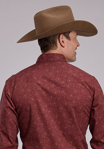 ROPER MENS STELLAR PAISLEY PRINT - RED