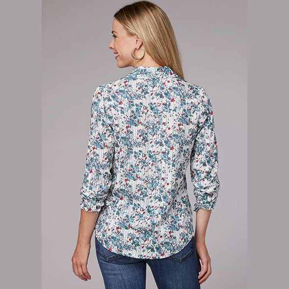 ROPER WOMENS DITZY FLORAL PRINT RAYON CHALLIS