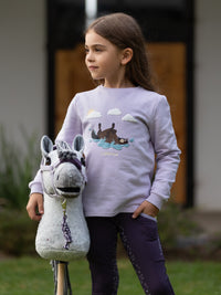 LEMIEUX MINI POPPY LONG SLEEVE TOP - LILAC