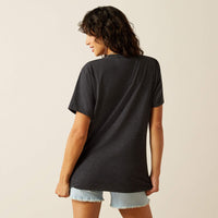 ARIAT GIRLS RODEO TEE SHIRT - CHARCOAL HEATHER