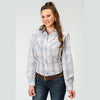 ROPER WOMENS MULTI PLAID WESTERN SHIRT