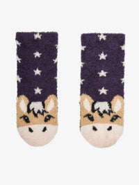 LEMIEUX MINI FLUFFY CHARACTER SOCKS - JUNIPER