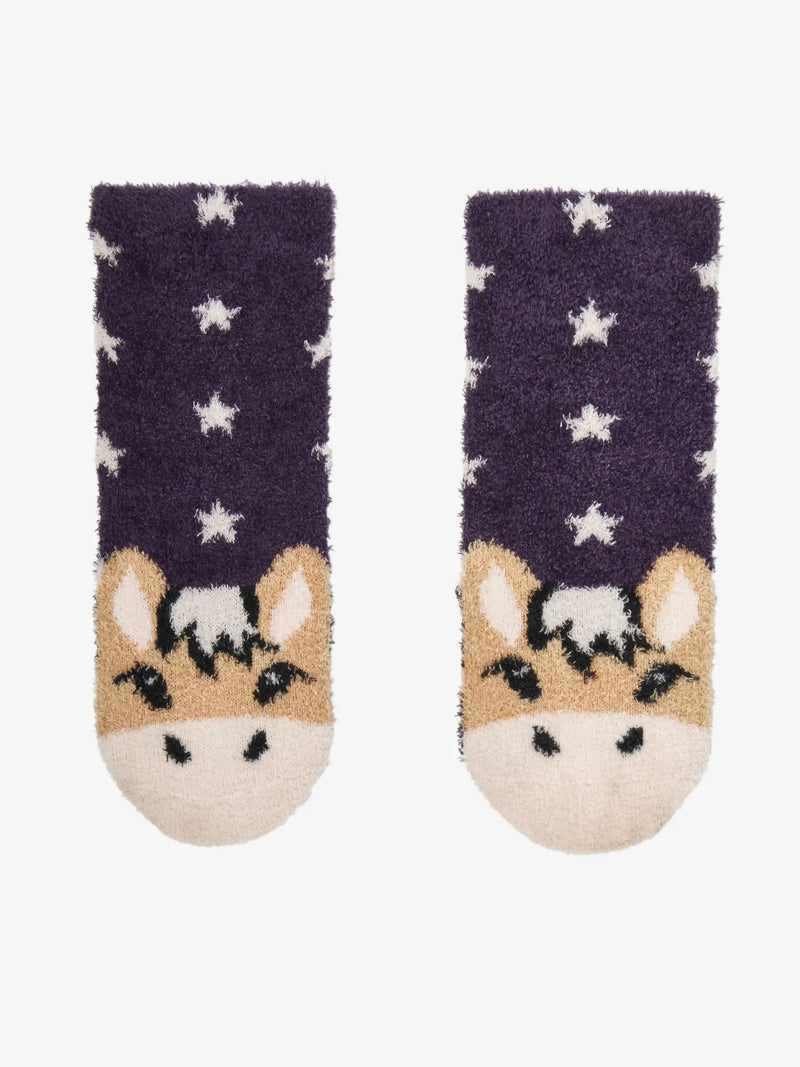 LEMIEUX MINI FLUFFY CHARACTER SOCKS - JUNIPER
