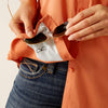ARIAT WOMENS VETTCK STRETCH SHIRT - LANGOUSTINO