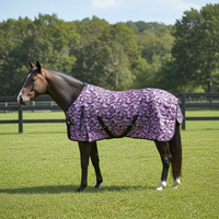 Nordic Star Fly Sheet Purple Leaf Motif - Standard Neck