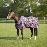 Nordic Star Fly Sheet Purple Leaf Motif - Standard Neck