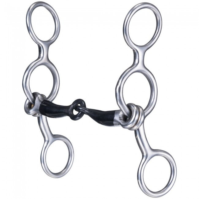 TOUGH 1 MINI JR COW SNAFFLE 4"