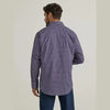 WRANGLER MENS WESTERN SHIRT - BLUE/PURPLE  PLAID