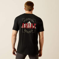 ARIAT MENS NAP MOUNTAIN TEE SHIRT - BLACK
