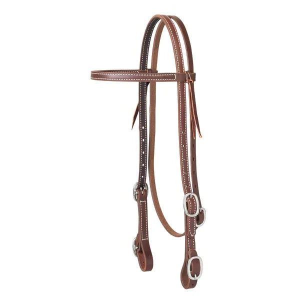 WEAVER LEATHER BROWBAND WITH BUCKLE ENDS