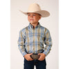 ROPER BOYS SANDY PLAID WESTERN SHIRT