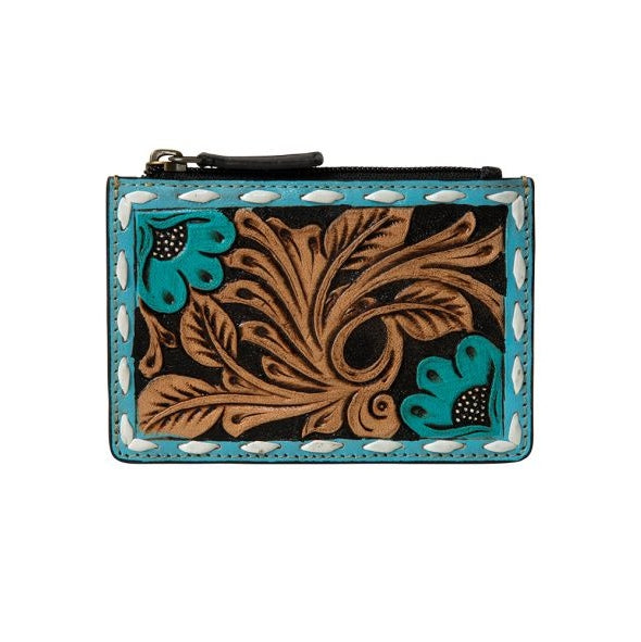 MYRA BEND CREEK HAND TOOLED CREDIT CARD HOLDER