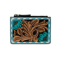 MYRA BEND CREEK HAND TOOLED CREDIT CARD HOLDER