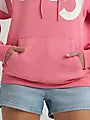 2026 - WRANGLER WOMENS BOLD LOGO HOODIE - STRAWBERRY PINK