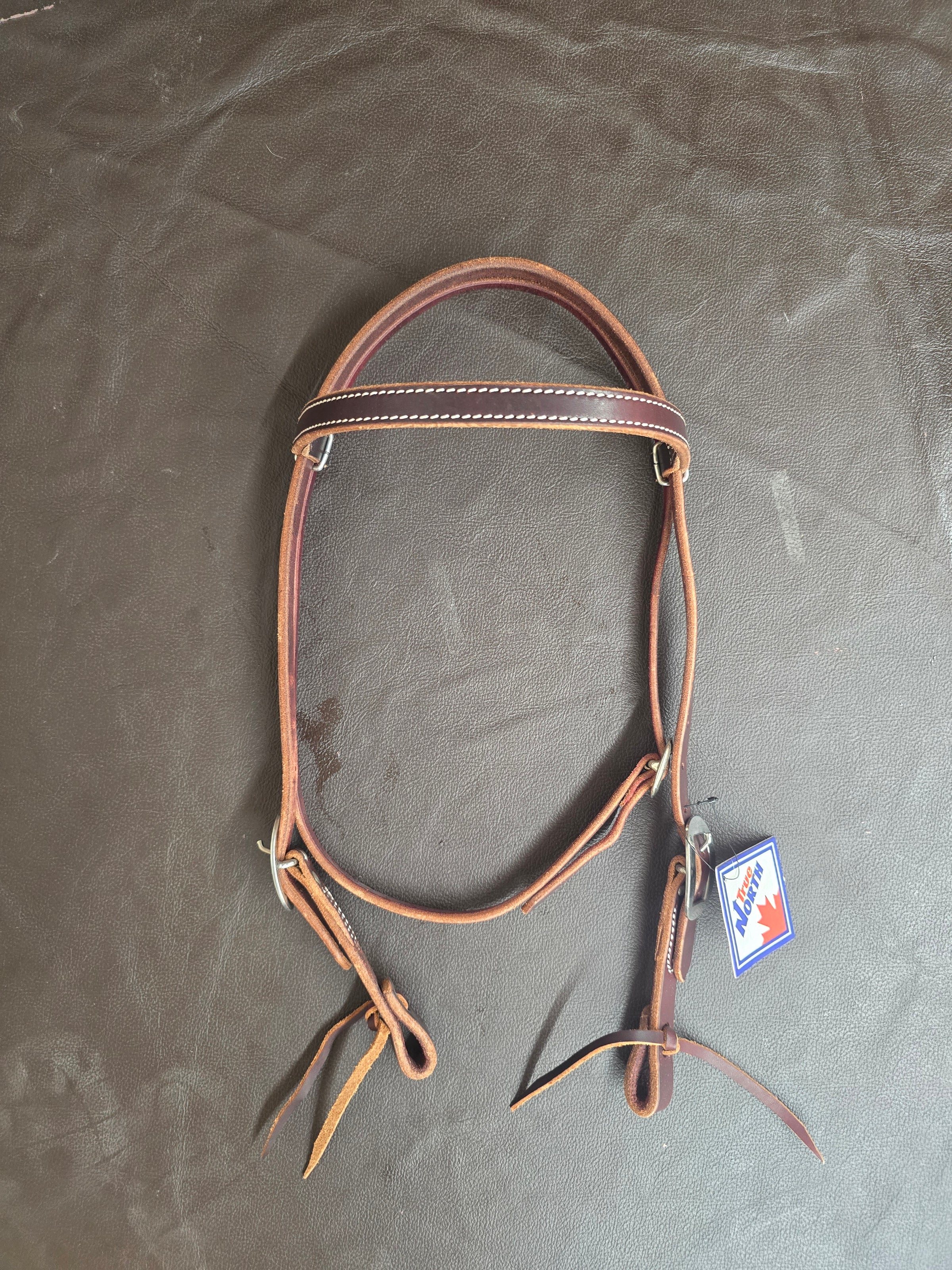 HARNESS LEATHER HEADSTALL - DARK OIL