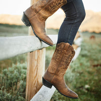 ARIAT WOMENS HERITAGE R-TOE WESTERN BOOT