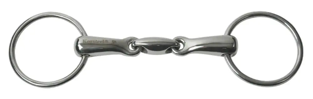 Korsteel Stainless Steel Oval Link Loose Ring Snaffle Bit - 5"