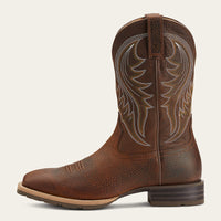 Ariat Mens Hybrid Rancher Western Boot - BROWN OILED ROWDY
