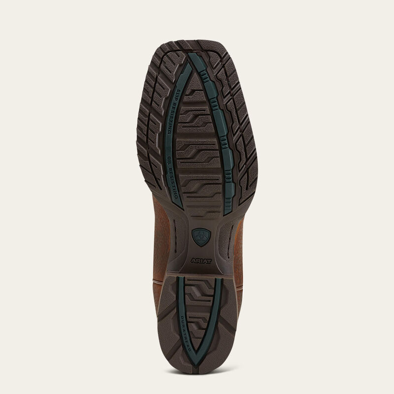 Ariat Mens Hybrid Rancher Western Boot - BROWN OILED ROWDY