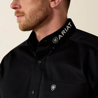 Ariat Mens Team Logo Twill Classic Fit Shirt - Black
