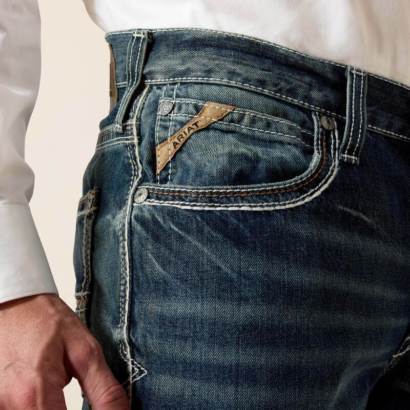 Ariat Mens M4 Low Rise Coltrane Boot Cut Jean - Durango