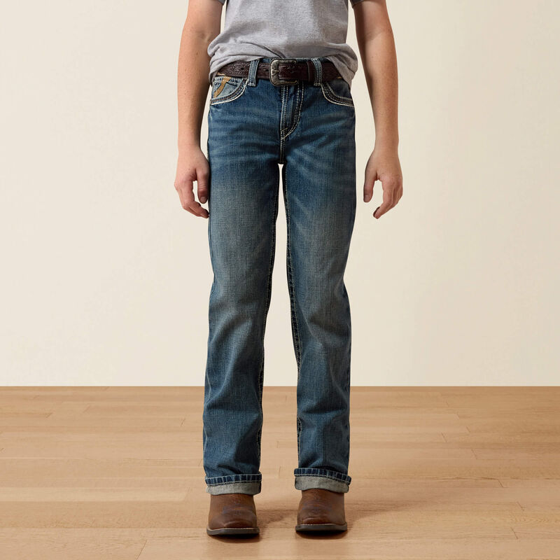 Ariat Boys B4 Relaxed Coltrane Boot Cut Jean - Durango