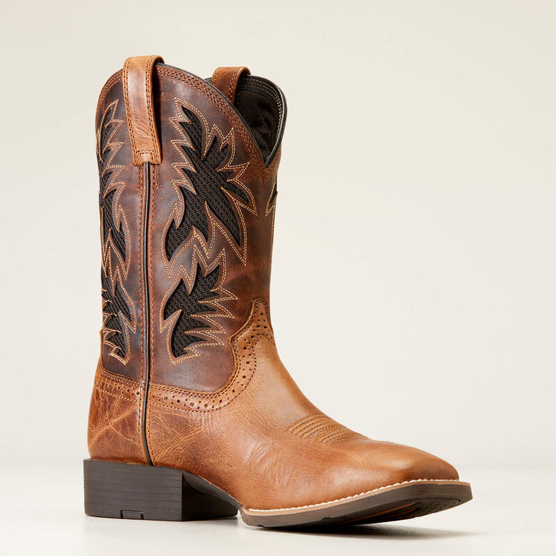 Ariat Mens Sport Cool VentTEK Wide Square Toe Cowboy Boot