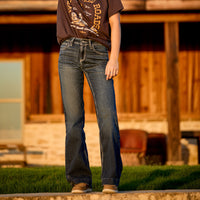 Ariat Womens Trouser Perfect Rise Aisha Wide Leg Jean - Missouri