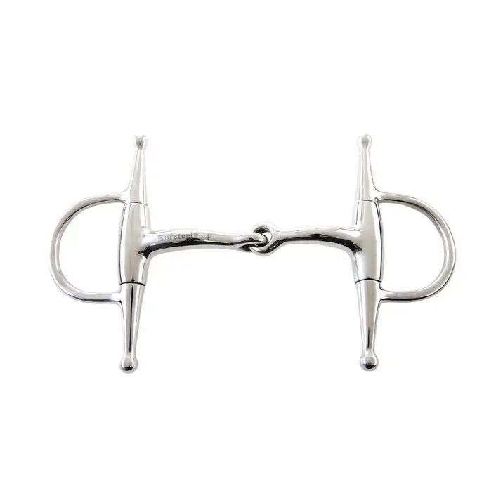 KORSTEEL SHORT SHANK FULL CHEEK EGGBUTT SNAFFLE BIT 5.5"