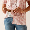 ARIAT WOMENS WESTERN VENTTEK SHORT SLEEVE SHIRT - BRUSH STROKE