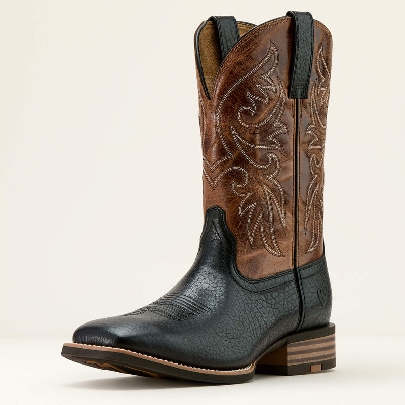 Ariat Mens Slingshot Cowboy Boot - BLACK ADOBE|DARK TAN