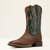 Ariat Mens Sport Outdoor Cowboy Boot - BROWN OILED ROWDY|TACK GREEN