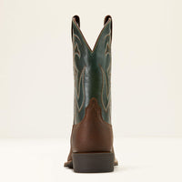 Ariat Mens Sport Outdoor Cowboy Boot - BROWN OILED ROWDY|TACK GREEN