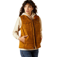 ARIAT WOMENS GRIZZLY QUILTED VEST - BRUMBLY PRINT