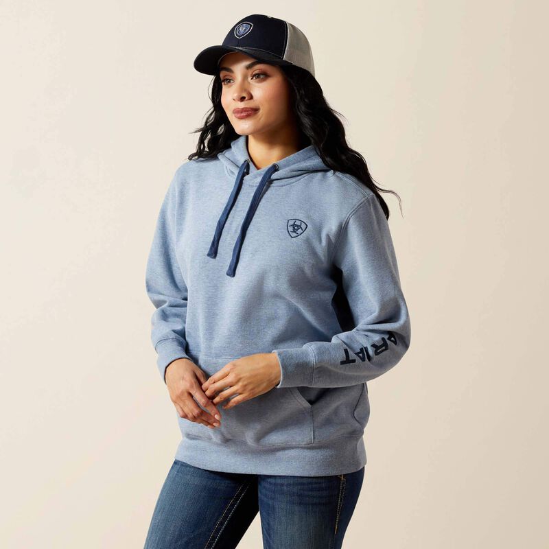 Ariat Womens Ariat Logo 2.0 Hoodie - Vintage Indigo